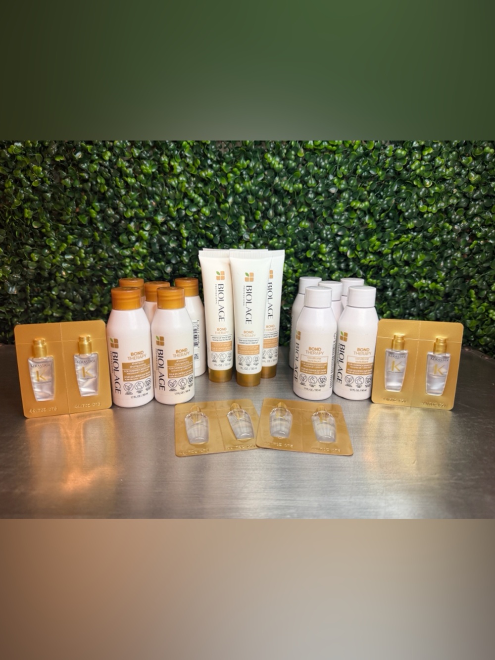 Biolage Bond Therapy set with Kerastase Hair oil - 21 Piece set